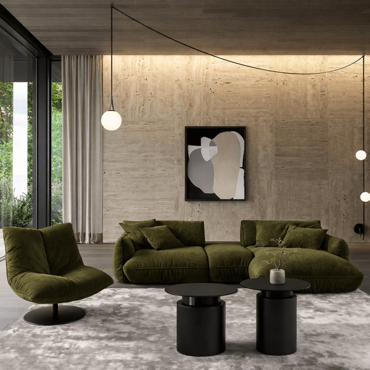 Modulinė sofa FLUFFY 33 Key West Natural