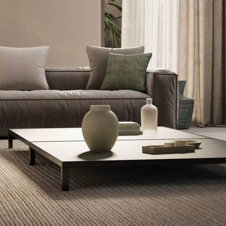 Coffee table LAGO MORTEX STONE Rec High 140
