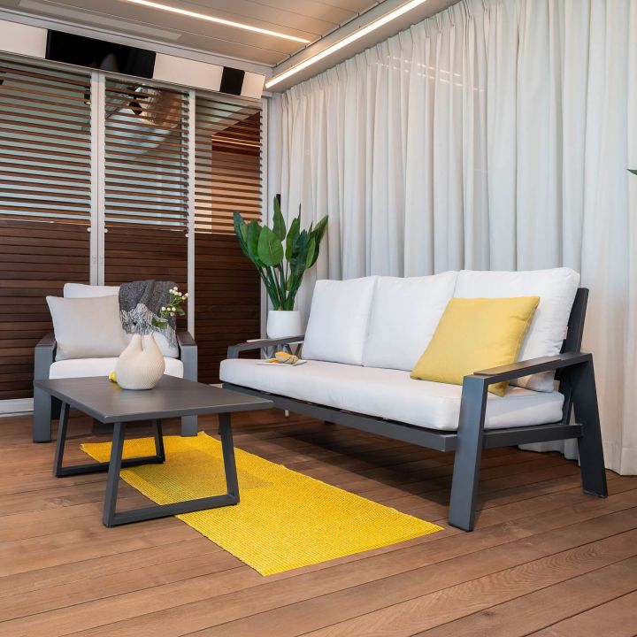 ULAND Anthracite lauko baldų komplektas