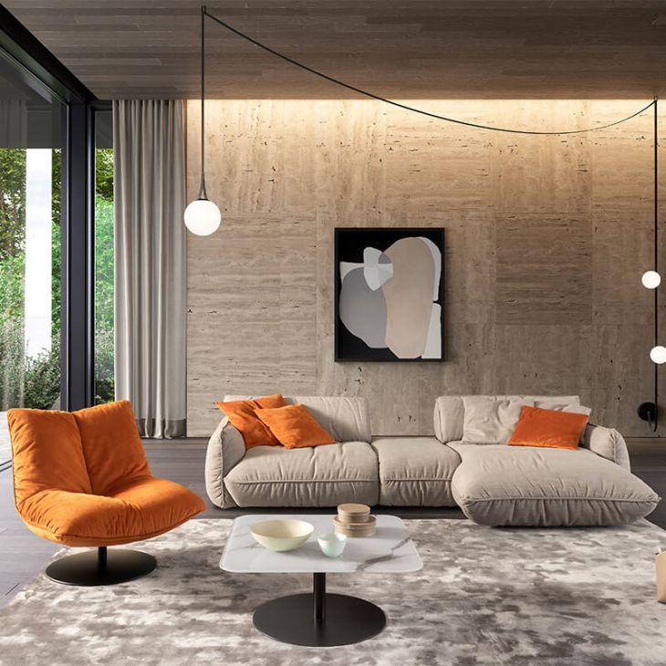 Modular sofa FLUFFY 33 Key West Natural