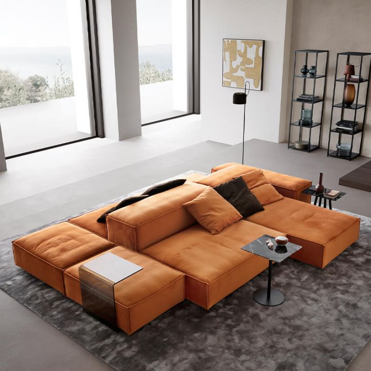 Modulinės sofos komplektas PUZZLE 92 Jolie Rust