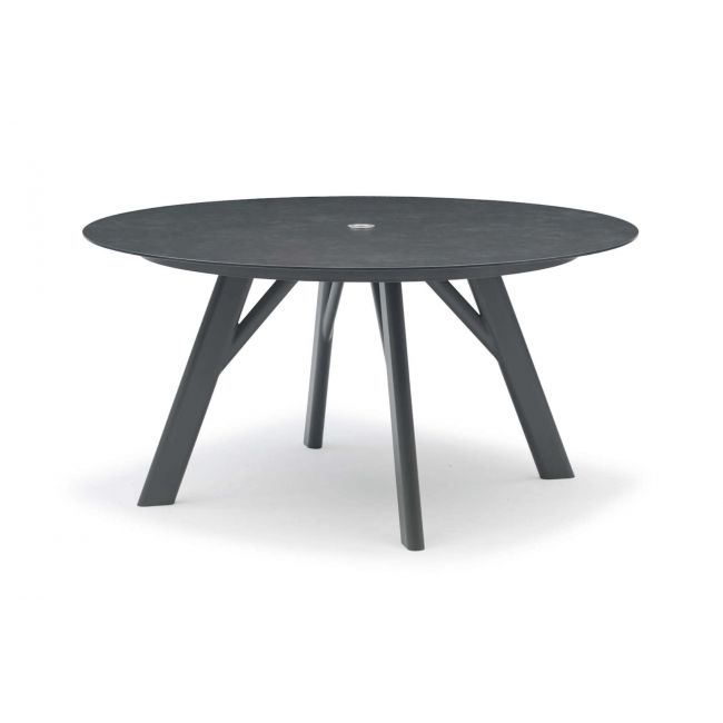 HUG valgomojo stalas apvalus 150 Anthracite HPL