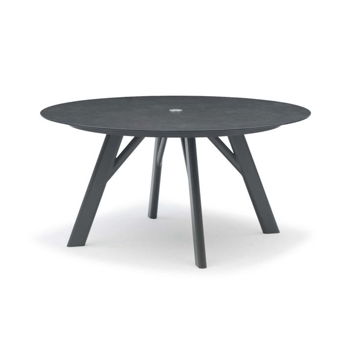 HUG round dining table 150 Anthracite HPL