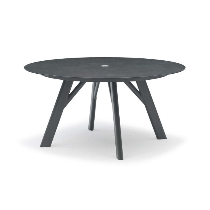 HUG round dining table 150 Anthracite HPL