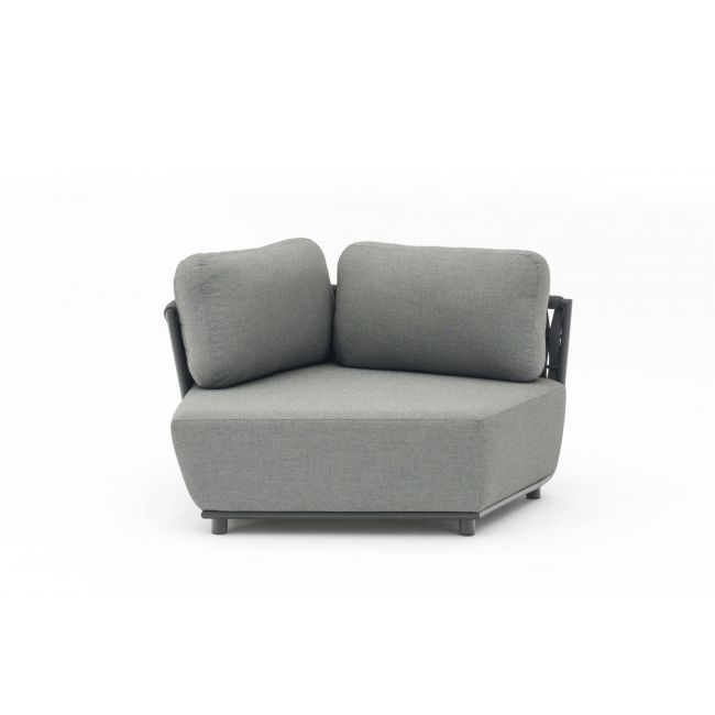 HUG right hand curved chair