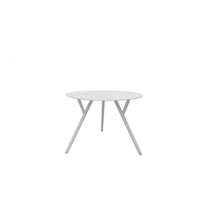 DJ white low side table
