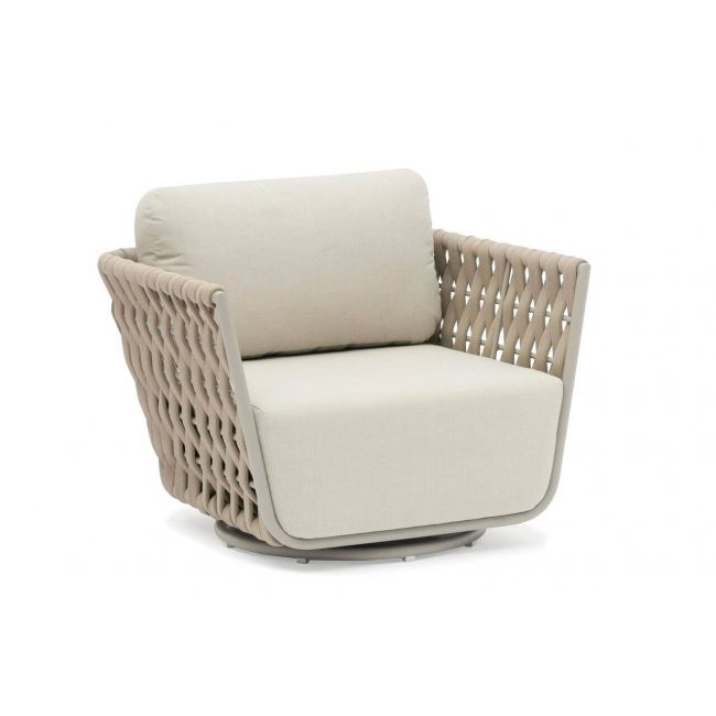 HUG swivel armchair greige