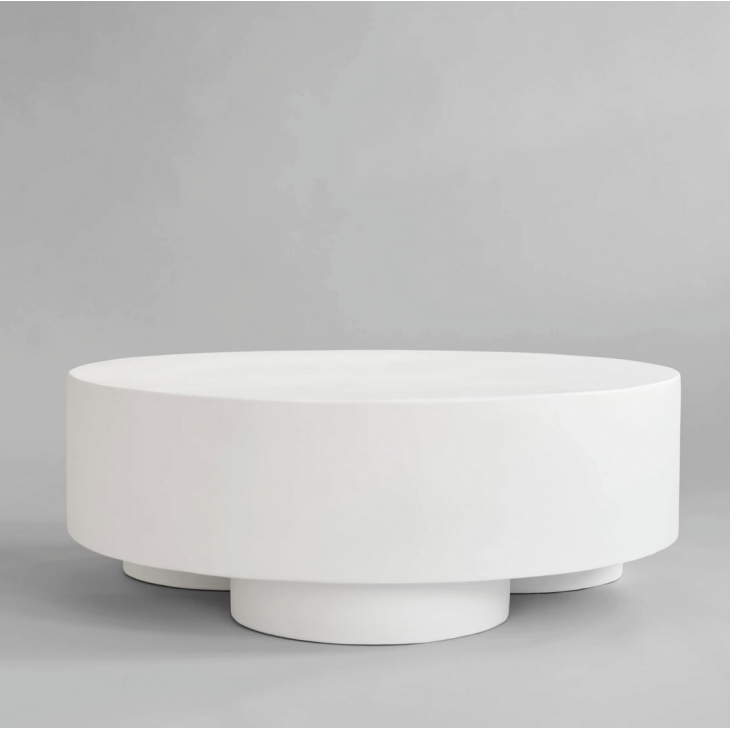 BIG FOOT kavos staliukas BONE WHITE - FIBER CONCRETE