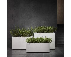 Outdoor Planter SEMPLITO 80 White stone