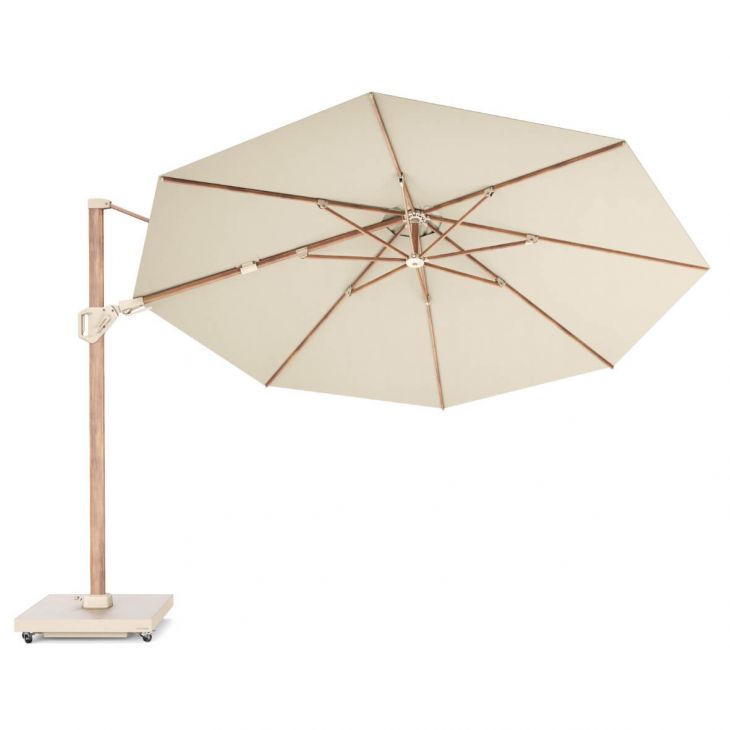 Lauko skėtis Challenger T² premium Ø350 Teak + Champagne