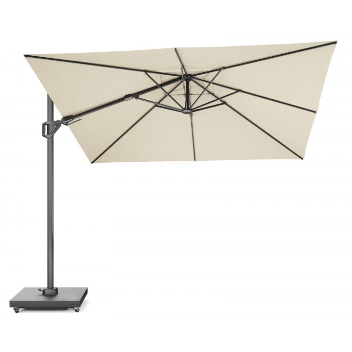 Parasol Challenger T² premium 300x300 Anthracite + Champagne