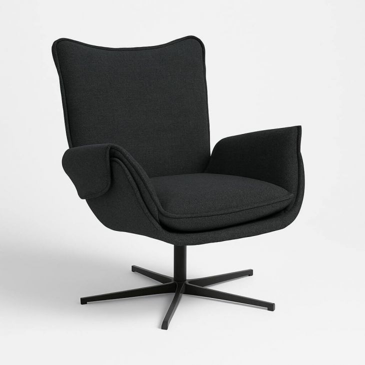 EDEN fotelis su Cross koja juoda - Key West Dark Blue