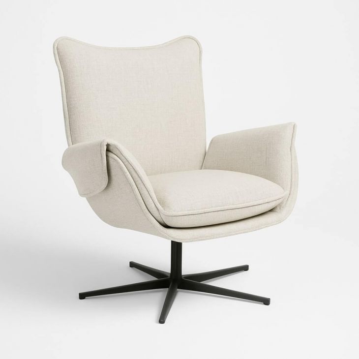 EDEN fotelis su Cross koja juoda - Key West Light Grey