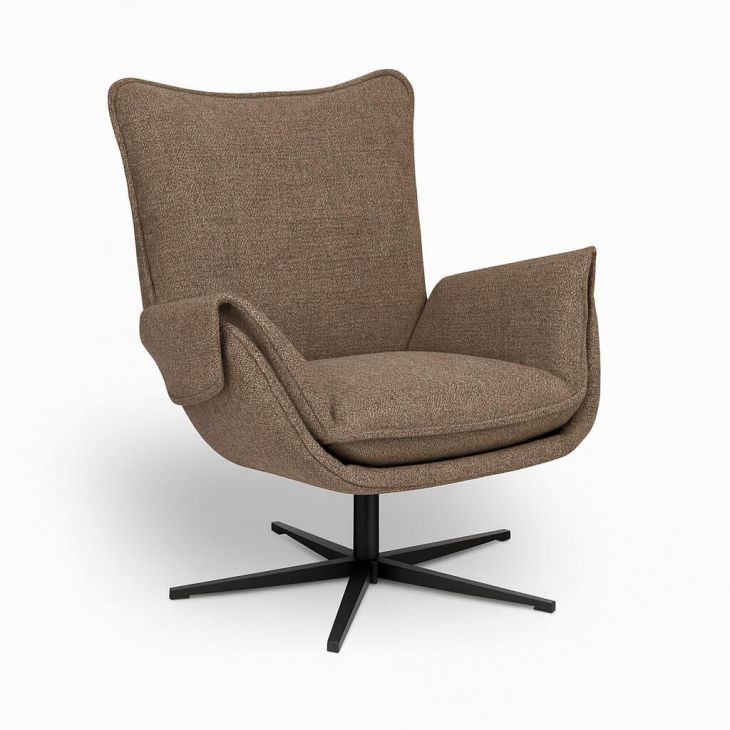 EDEN fotelis su Cross koja juoda - Key West Taupe