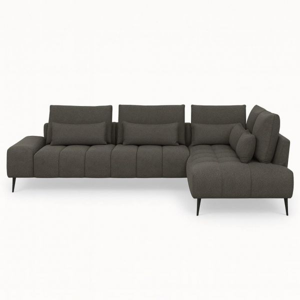 GIANNI 3-OTM corner sofa feet black - Colona Anthracite