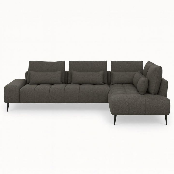 GIANNI 3-OTM kampinė sofa kojos juodos - Colona Anthracite