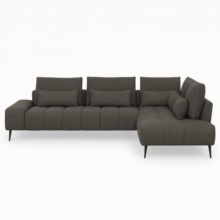 GIANNI 3-OTM kampinė sofa kojos juodos - Colona Anthracite