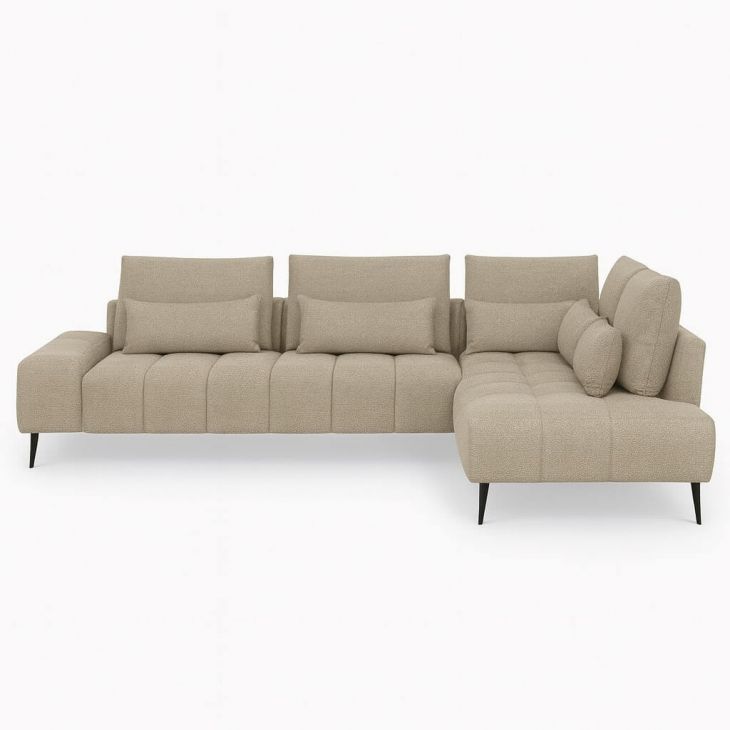 GIANNI 3-OTM kampinė sofa kojos juodos - Colona Taupe