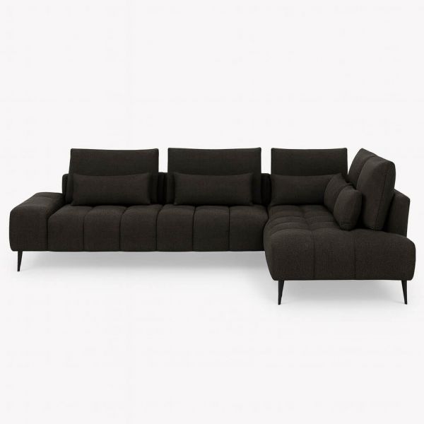 GIANNI 3-OTM corner sofa feet black - Colona Titan