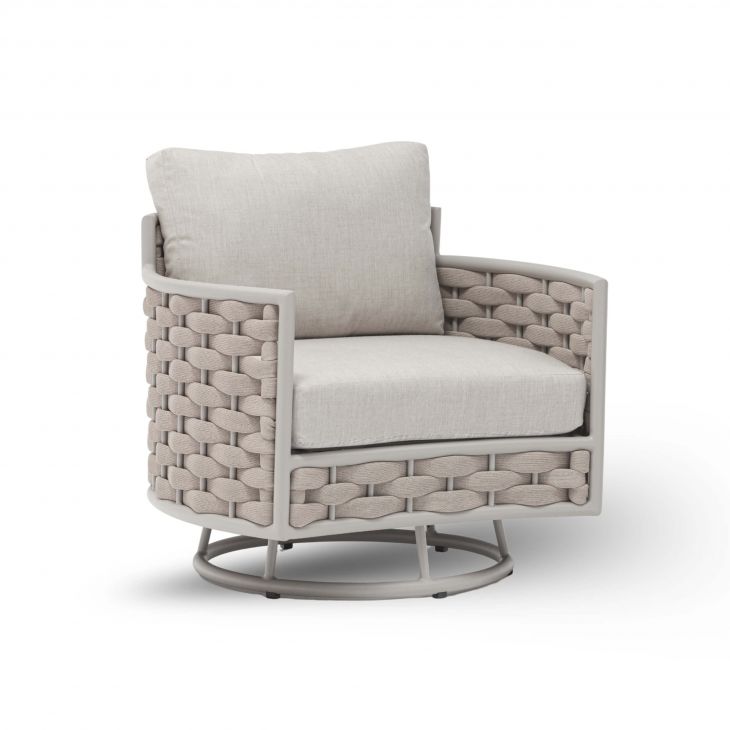 LOOP swivel armchair
