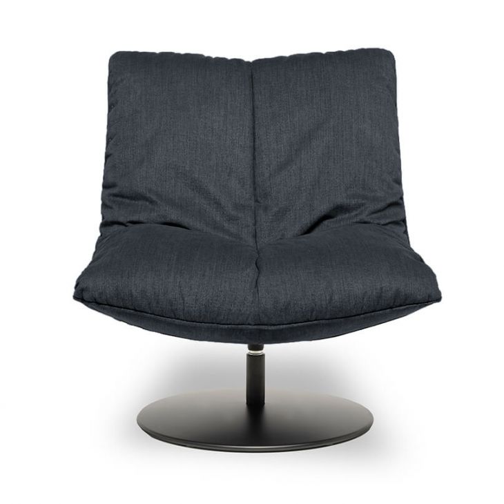 SOFTIE fotelis Plate koja juoda - Key West Dark Blue