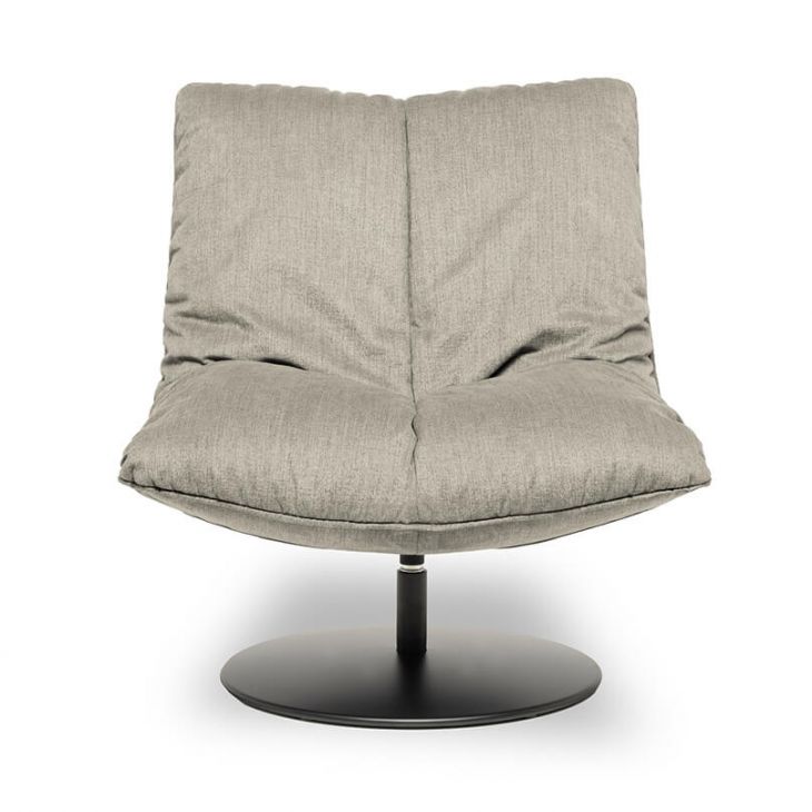 SOFTIE fotelis Plate koja juoda - Key West Natural