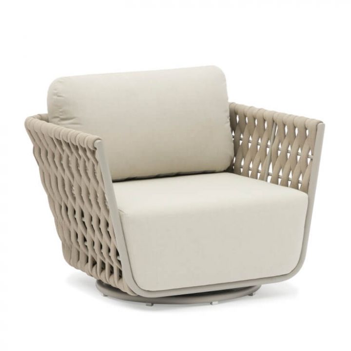 HUG swivel armchair Greige
