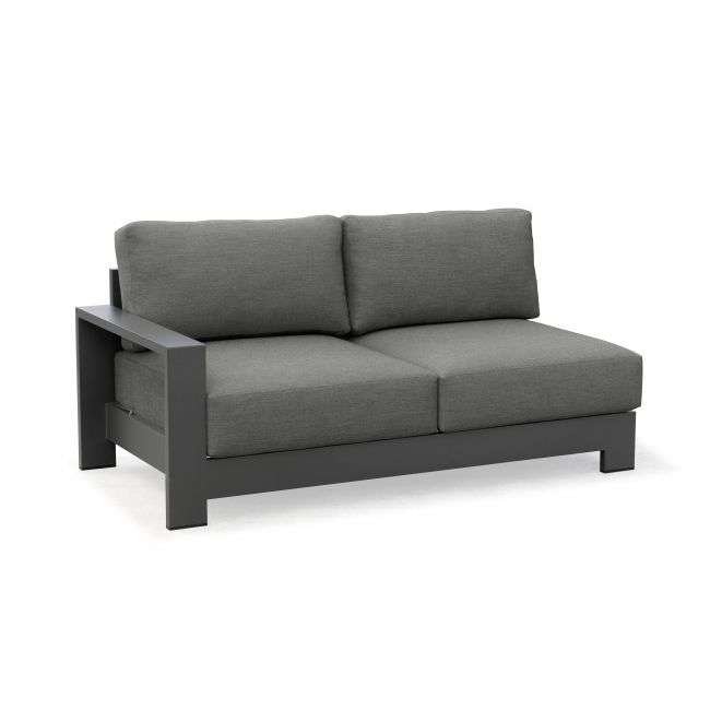 SKY sofa dvivietė su dešniuoju porankiu antracitas