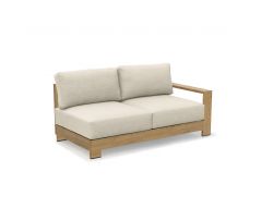 SKY sofa dvivietė su kairiuoju porankiu ąžuolo imitacija
